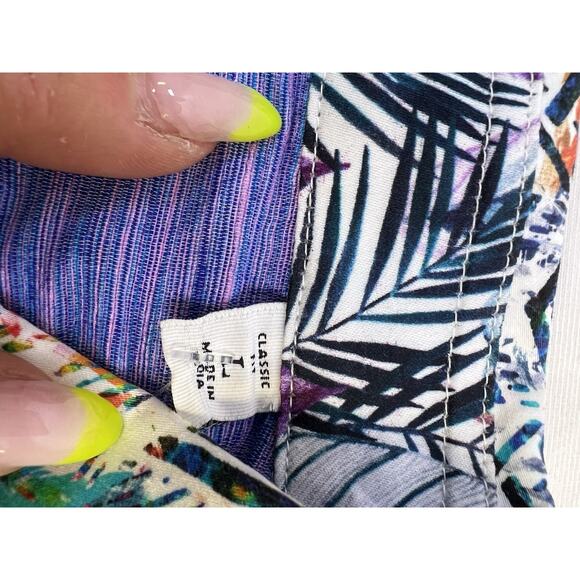 NWT Robert Graham Arnold Abstract Print Print Long Sleeve Shirt Size L $198 - Picture 9 of 10